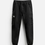 pantalon cargo noir Zara man