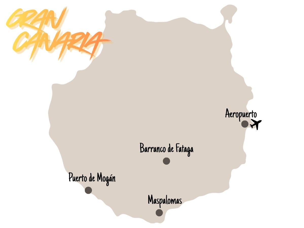 carte de Gran Canaria